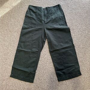 LOFT Wide Leg Ankle Pant size 10 forest green